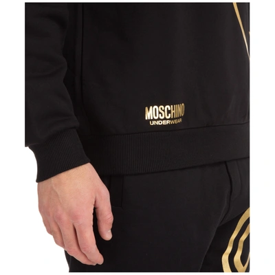 Shop Moschino Men's Sweatshirt Sweat   Underwear Teddy Bear In Black