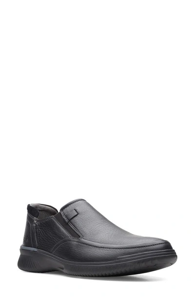 Shop Clarksr Donaway Step Slip-on In Black Leather