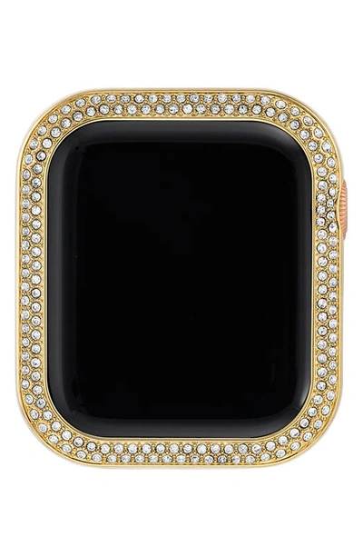 Shop Anne Klein 44mm Apple Watch® Crystal Case Cover In Gold