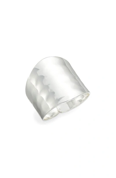 Nest Jewelry Hammered Ring In Silver