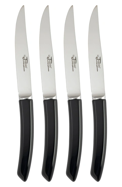 Au Nain French Home S Le Thiers Prince Gastronome Steak Knives In Black