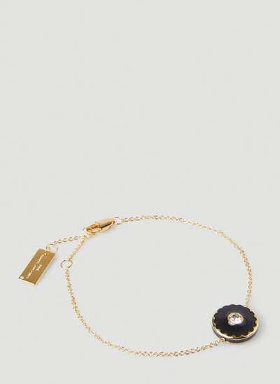 Shop Marc Jacobs The Medallion Bracelet In Black