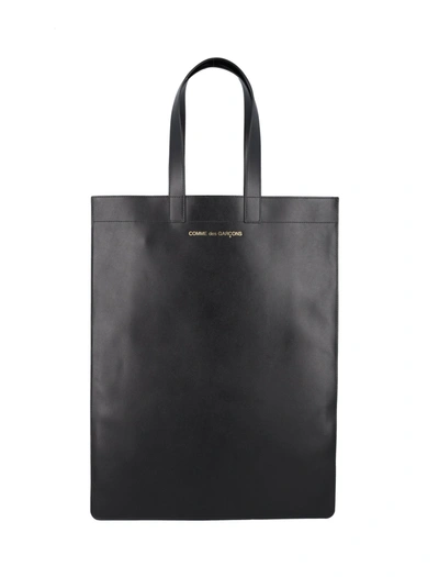 Shop Comme Des Garçons Comme Des Garcons Wallet Tote Bag In Black