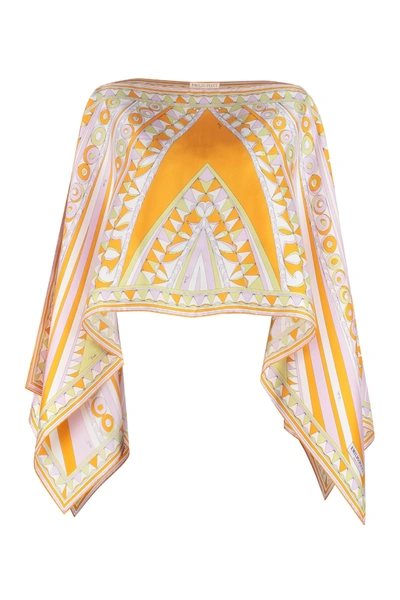 Shop Emilio Pucci Printed Silk Blouse In Multicolor