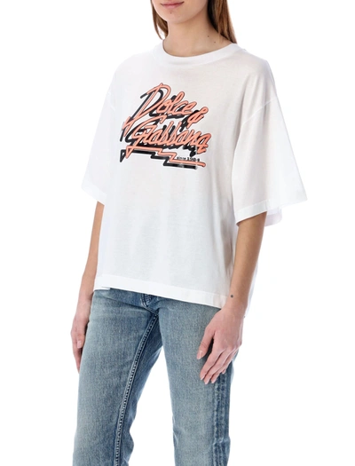 Shop Dolce & Gabbana Signature Logo T-shirt In White