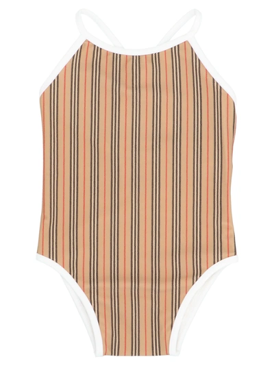 Shop Burberry Swimsuit In Multicolor