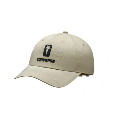Shop Rick Owens Drkshdw X Converse Logo Printed Baseball Cap In Beige