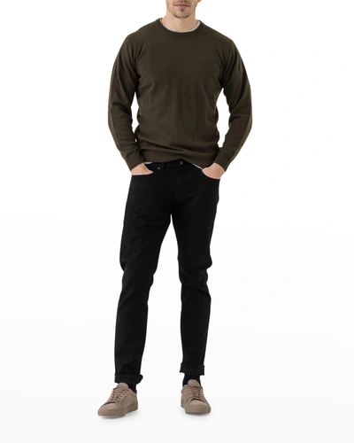 Shop Rodd & Gunn Men's Queenstown Optim Wool-cashmere Sweater In Dusty Rose