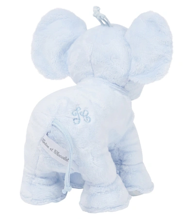 Tartine Et Chocolat Baby Ferdinand The Elephant Stuffed Animal In Bleu Ciel