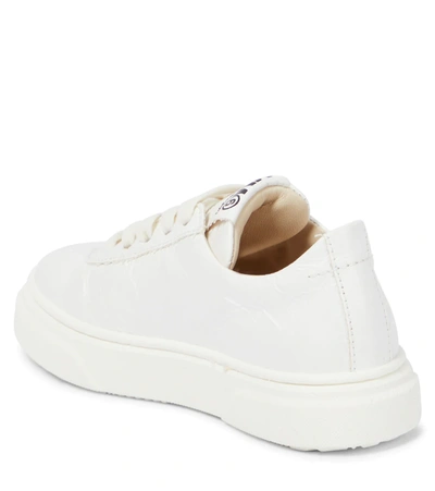 Shop Mm6 Maison Margiela Logo Sneakers In White