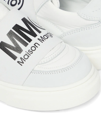 Shop Mm6 Maison Margiela Logo Sneakers In Grey