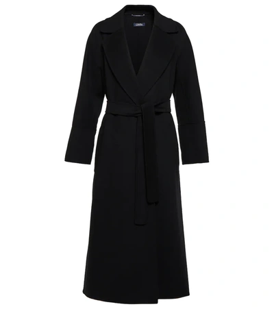 Shop 's Max Mara Elisa Virgin Wool Coat In Black