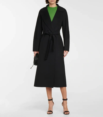 Shop 's Max Mara Elisa Virgin Wool Coat In Black