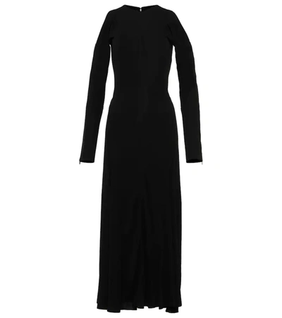 Shop Victoria Beckham Cutout Maxi Dress In Black