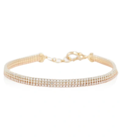 Shop Shay Jewelry Triple Diamond 18kt Gold Bracelet
