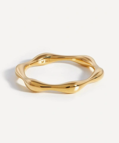 Shop Missoma 18ct Gold Plated Vermeil Silver Molten Ring