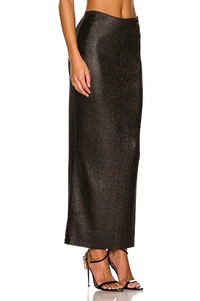 Shop Tom Ford Glossy Straight Skirt In Black