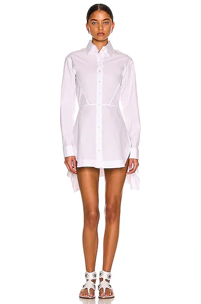 Shop Alaïa Edition 1986 Masculine Poplin Shirt In Blanc