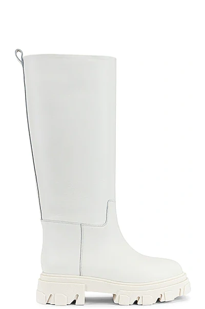 Shop Gia Borghini X Pernille Teisbaek Tubular Combat Boot In White