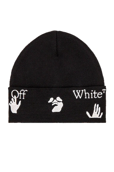 Shop Off-white Logo Beanie In Black