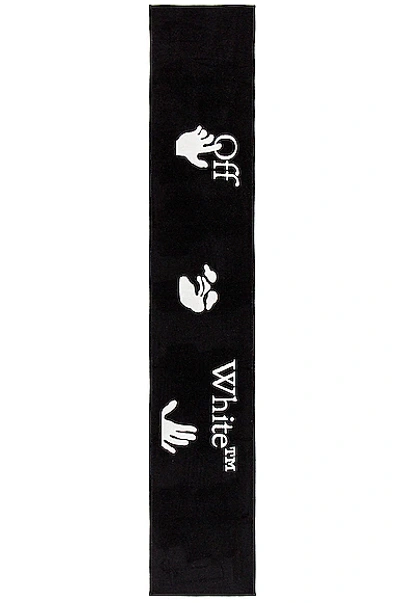 Shop Off-white Ow Logo Scarf In Black