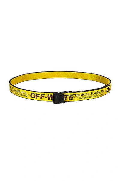 Shop Off-white Classic Mini Industrial Belt In Yellow