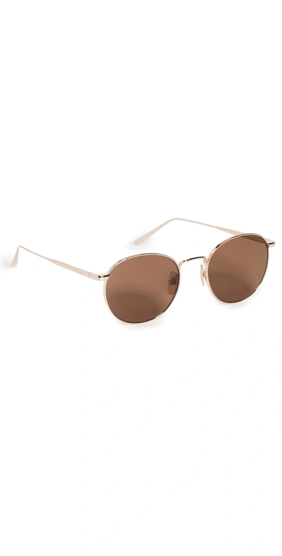 Shop Chimi Steel Round Sunglasses In Brown