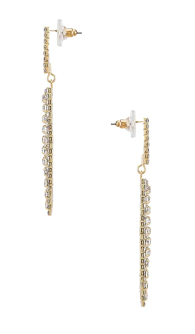 Amber Sceats Diamond Statement Earring In Metallic Gold