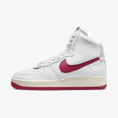 Shop Nike Air Force 1 Sculpt Women's Shoes In Summit White,summit White,coconut Milk,gym Red