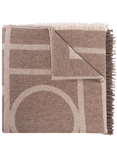 Totême Monogram Wool & Cashmere Scarf
