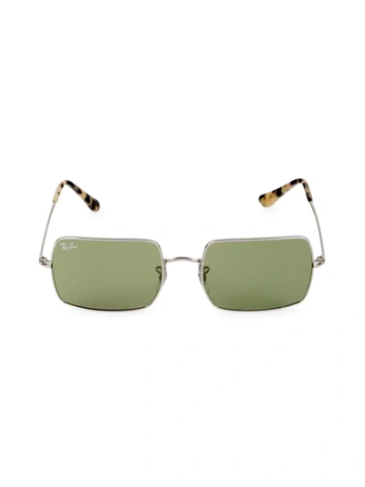 Shop Ray Ban Women's 54mm Rectangle Sunglasses In Green