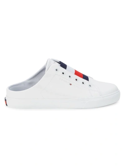 Shop Tommy Hilfiger Women's Lenney Backless Sneakers In White