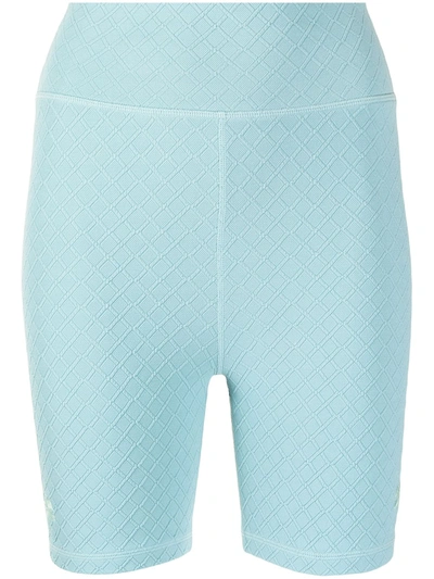 The Upside Palma Embellished Stretch-knit Shorts In Blue