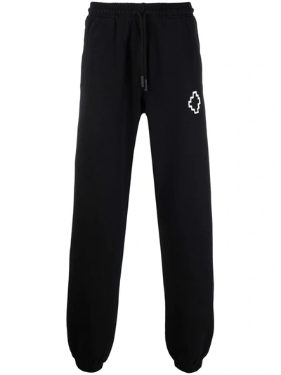 Shop Marcelo Burlon County Of Milan Tempera Cross Track Pants In Black