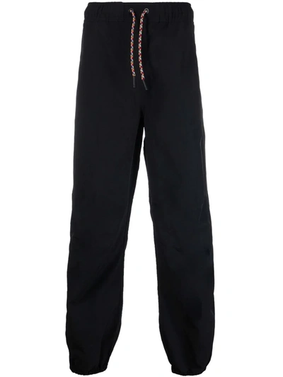 Shop Marcelo Burlon County Of Milan Embroidered Cross Track Pants In Black