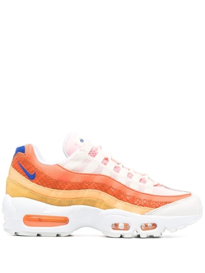 Nike Ladies Air Max 95 Campfire Orange Racer Blue White Sneakers | ModeSens