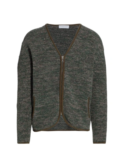 Shop John Elliott Men's Andres Full-zip Cardigan Sweater In Hemp