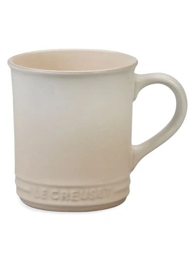 Shop Le Creuset Stoneware Mug In Meringue
