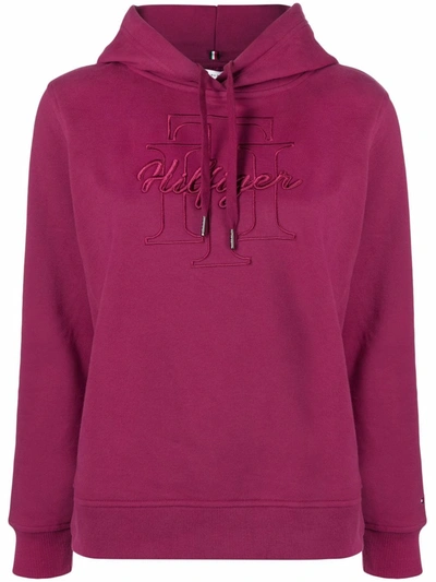 tommy hilfiger purple hoodie