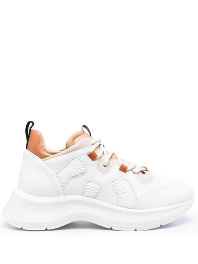 Shop Hogan H585 Low-top Sneakers In White