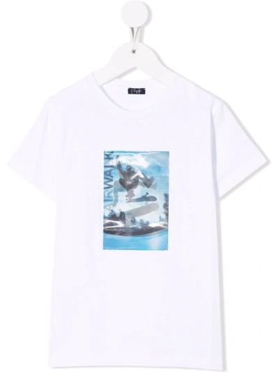 Shop Il Gufo Airwalk Patch T-shirt In White