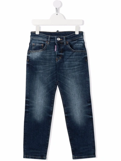 Dsquared2 Mid-rise Slim-fit Jeans In Blue