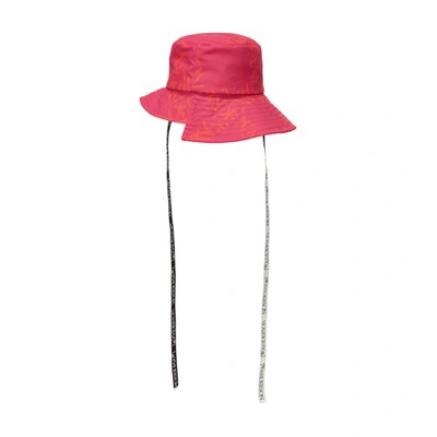 Shop Jw Anderson Asymmetric Bucket Hat In Hot Pink