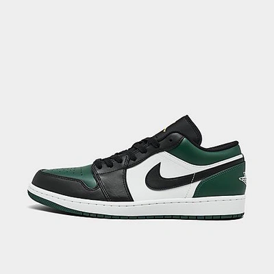 Shop Nike Jordan Air 1 Low Casual Shoes In Noble Green/white/black/pollen