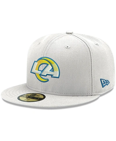 Shop New Era Men's White Los Angeles Rams Omaha 59fifty Fitted Hat