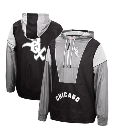 Shop Mitchell & Ness Men's Black Chicago White Sox Highlight Reel Windbreaker Half-zip Hoodie Jacket