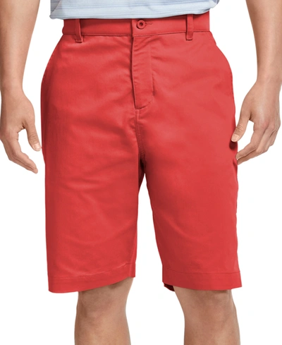Shop Nike Men's Dri-fit Uv 10.5" Golf Chino Shorts In Track Red