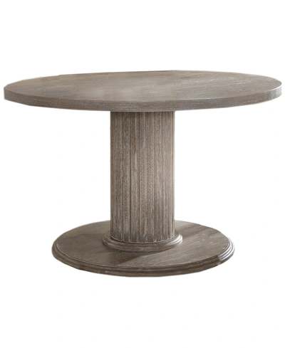 Shop Best Master Furniture Jessica Vintage-like Round Dinette Table In Gray