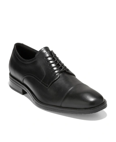 Shop Cole Haan Men's Modern Essentials Cap Oxford Shoes Men's Shoes In Black