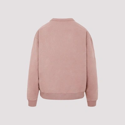 Shop Acne Studios Cotton Sweatshirt In Pink &amp; Purple